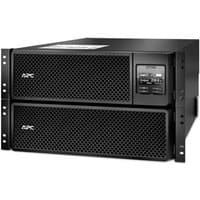 Black APC Smart-UPS On-Line SRT8KRMXLI, rack mountable, dual vented panels, digital display on right panel.