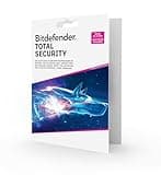 Bitdefender Total Security 2026 package with digital wolf design, 10 device, 1-year subscription, PC/Mac/iOS/Android.