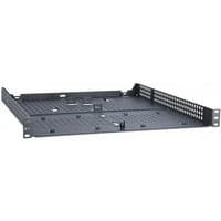 Black metal Cisco C9800L-RMNT= rack mount kit with perforated base and side brackets.