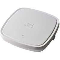 White Cisco Catalyst 9120AXI-E wireless access point, square design, smooth edges, subtle Cisco logo on top.