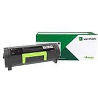 Lexmark B252X00 black toner cartridge with green handle, next to green and white branded box.