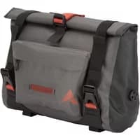 Grey Altura Vortex waterproof handlebar bag, 7L, with roll-top closure, front pocket, and black straps.