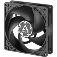 ARCTIC P9 Max black 92mm high-speed PWM fan with five curved blades and square frame design.