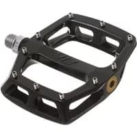 Black DMR V12 MAG Pedal 9/16 with a wide platform, silver pins, and a durable magnesium body.