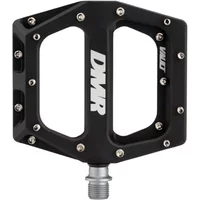 Black DMR Vault Pedal V2 with sandblast finish, wide platform, and multiple grip pins.