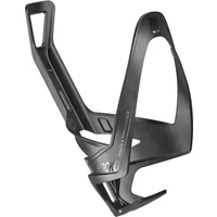 Stealth grey Elite Rocko carbon bottle cage with sleek, angular design and integrated branding.