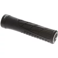 Black Ergon GA2 Standard Lock On Grip with ergonomic design, textured surface, and secure locking end cap.