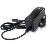 Black Exposure Smart Charger 1.5A with UK plug, attached cable, and compact design.