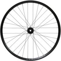 Black Hope Fortus 30W Pro 5 6 Bolt BOOST 29" front wheel with sleek rim and multiple spokes.
