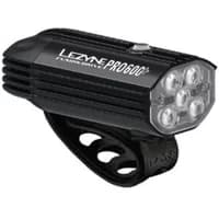 Satin black Lezyne Fusion Drive Pro 600+ front light with six LED bulbs and a sleek, compact design.