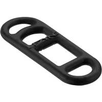Black Lezyne LED rubber mounting strap with oval loops and central logo for Femto, Femto USB, Zecto, KTV lights.