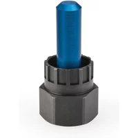 Black and blue Park Tool cassette tool with 12mm guide pin and splined socket for bike maintenance.