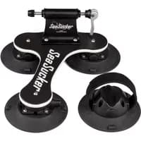 Black SeaSucker Talon bike fork mount rack with three suction cups and a secure fork clamp.