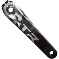 Black and silver Shimano FC-M9200 XTR crank arm with sleek design and bold XTR logo.