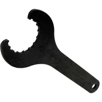 Shimano Hollowtech II Bottom Bracket Spanner, black, curved notched head, flat handle with hole for hanging.