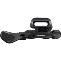 Black Shimano SL-MT500-L I-Spec EV left hand seatpost lever with ergonomic grip and adjustable mechanism.