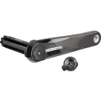 "Black SRAM Force D2 crankarm power meter with sleek design and integrated power sensor, includes DUB spindle interface"