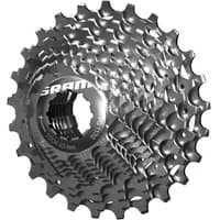 Silver SRAM PG-1170 11-speed cassette with 11-28T gear range, featuring a detailed, multi-layered sprocket design.