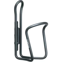 Black Topeak Shuttle AL bottle cage with sleek aluminum frame and minimalist design.