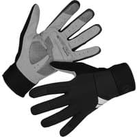 Black Endura women's gloves with padded palms, touchscreen fingertips, and adjustable cuffs.