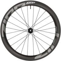 Zipp 303 XPLR S carbon front wheel, black with bold white logo, tubeless, centre lock disc, 700c size, sleek design.
