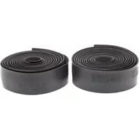 Black Zipp Service Course Bar Tape, two rolls with embossed logo, smooth texture, designed for bicycle handlebars.