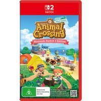 Nintendo Switch game case, Animal Crossing: New Horizons, colorful island scene with characters and logo.