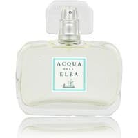 Clear glass bottle of Acqua dell'Elba Kids Eau de Toilette, 50 ml, with white label and light blue accents.