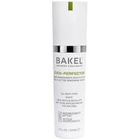 White Bakel Even 30 ml serum bottle with silver cap and green accent, designed for balancing oily skin.