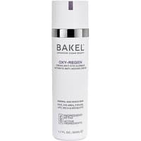 White Bakel Oxy-Regen 50 ml anti-aging face cream bottle with black text and purple accent on cap.