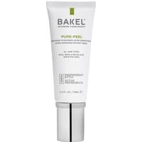 White Bakel Pure Peel Mask tube with silver cap, 75 ml, labeled for all skin types, exfoliating face mask.