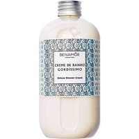 Benamor Gordissimo Shower Cream 500 ml, white bottle with blue patterned label and silver cap.