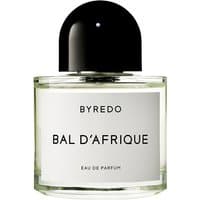 Byredo Bal d' Afrique Eau de Parfum 100 ml bottle with black cap and minimalist white label.