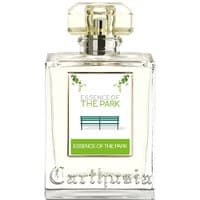 Carthusia Essence of the Park Eau de Parfum, clear square bottle with green park bench label, 50 ml unisex citrus scent.