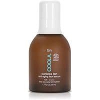 Coola Sunless Tan Anti-Aging Face Serum, brown bottle with white cap, 50 ml, bronzing face cream.