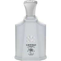 Creed Aventus Cleansing Body Gel 200ml in a white, sculpted bottle with a silver cap and embossed logo.