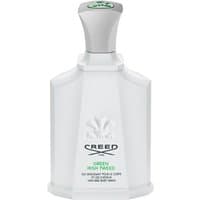 White Creed Green Irish Tweed cleansing body gel bottle, 200 ml, with silver cap and embossed logo design.