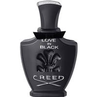 Black Creed Love in Black Eau de Parfum bottle with embossed crest and silver text, 75 ml, women's floral perfume.
