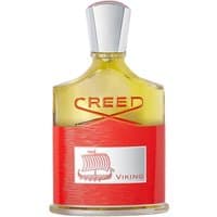 Creed Viking Eau de Parfum 100 ml, men's woody fragrance in a clear bottle with red accents and silver cap.
