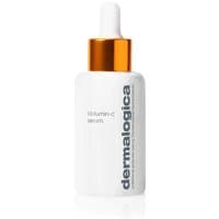 White Dermalogica BioLumin-C Serum bottle with orange dropper cap and gray text.