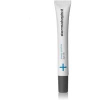 White Dermalogica eye cream tube with blue text and gray cap, labeled "Stress Positive Eye Lift" 25 ml.