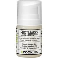 White Ecooking Moisturising Mask bottle, 50 ml, with black text and pump dispenser, suitable for all skin types.