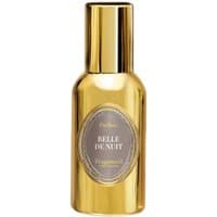 Gold bottle of Fragonard Belle de Nuit Parfum, 30 ml, with oval label and amber oriental fragrance.