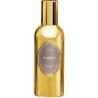 Gold Fragonard Diamant Parfum bottle, 60 ml, with oval label and shiny finish, women's amber oriental fragrance.