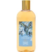 Orange Fragonard Fleur d'Oranger body gel, 250 ml, with gold cap and floral blue label.