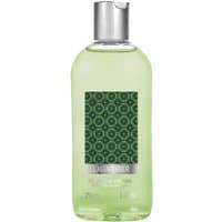 Fragonard L'Aventurier Gel Douche 250 ml, clear bottle with green geometric label and silver flip-top cap.