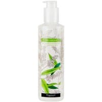 Fragonard Verveine Lait Corps 250 ml bottle with floral design, green accents, and white pump dispenser.