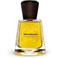Frapin Speakeasy Eau de Parfum 100 ml bottle with amber liquid and dark wooden cap.
