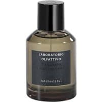 Laboratorio Olfattivo Patchouliful Eau de Parfum, 100 ml bottle, dark glass with black label and black cap.