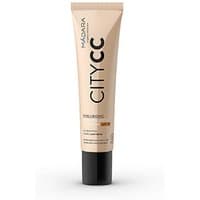 Beige tube of Madara Hyaluronic Anti-Pollution CC Cream SPF 15 with black cap and bold "CITY CC" text.